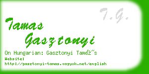 tamas gasztonyi business card